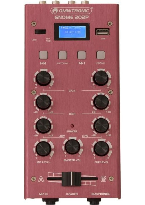 OMNITRONIC GNOME-202P Mini-Mixer rot (10006888) afbeelding 1