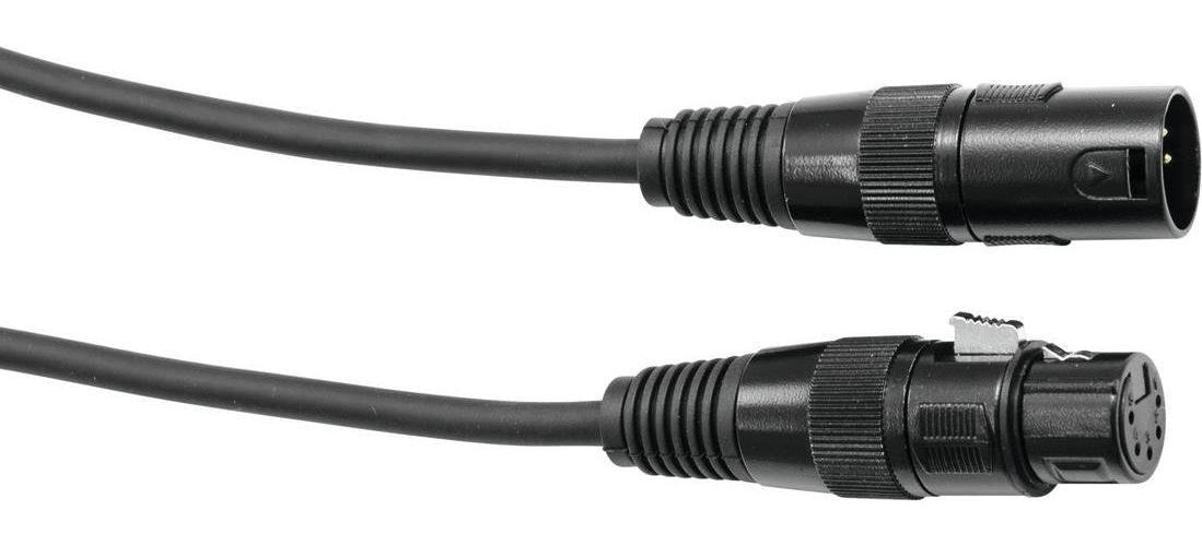 EUROLITE DMX Kabel XLR 5pol 10m sw (30227866) afbeelding 1