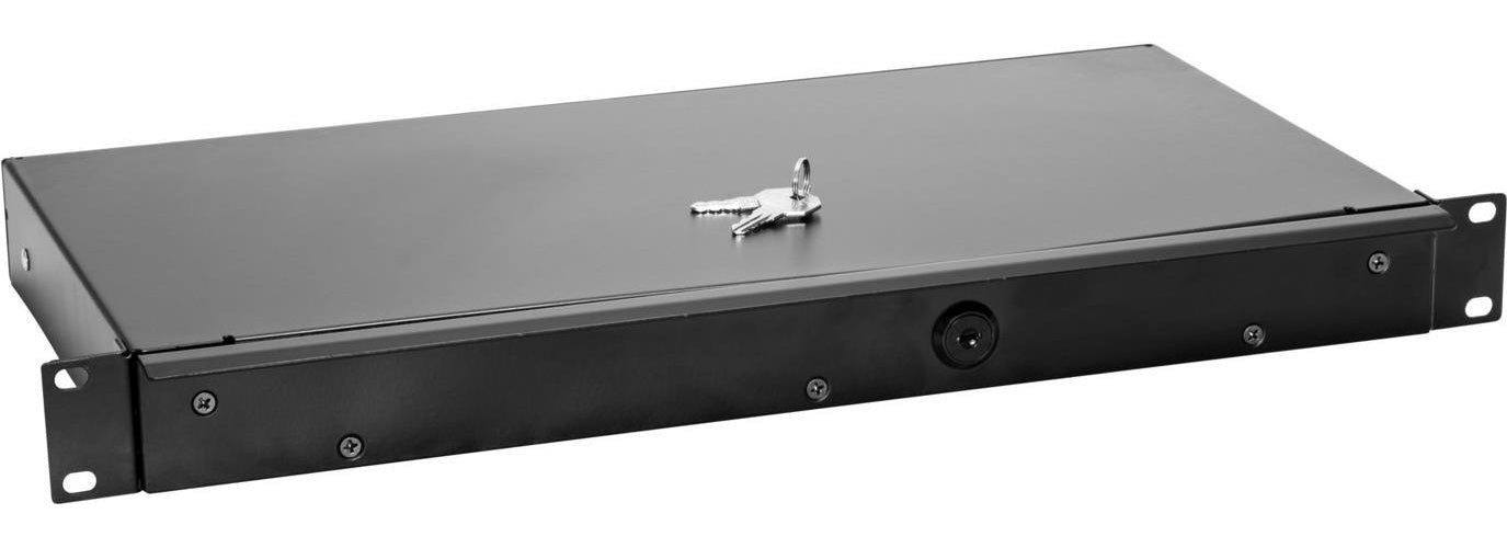 OMNITRONIC Rackschublade KE-1 Rackschublade mit Schloss 1HE (30100955) afbeelding 1