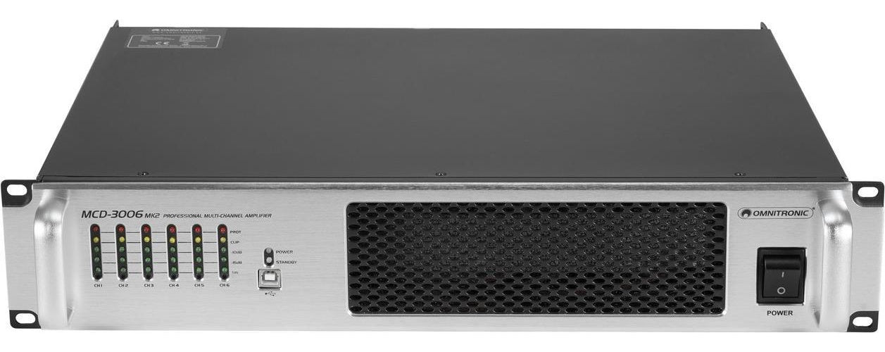 OMNITRONIC MCD-3006 MK2 6-Kanal-Installationsendstufe (10452415) afbeelding 1