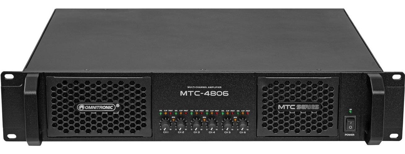 OMNITRONIC MTC-4806 6-Kanal Endstufe (10452433) afbeelding 1