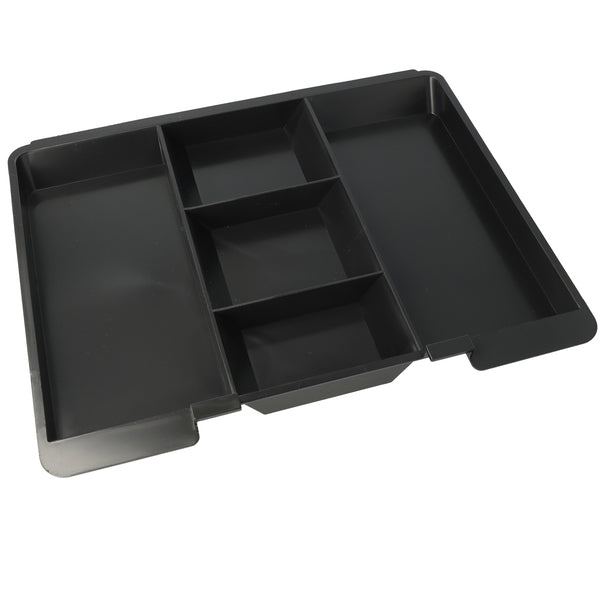 Westcott Cash Box AC-E51002-ZI 301x242x91mm Silver-grey with 5 Compartments