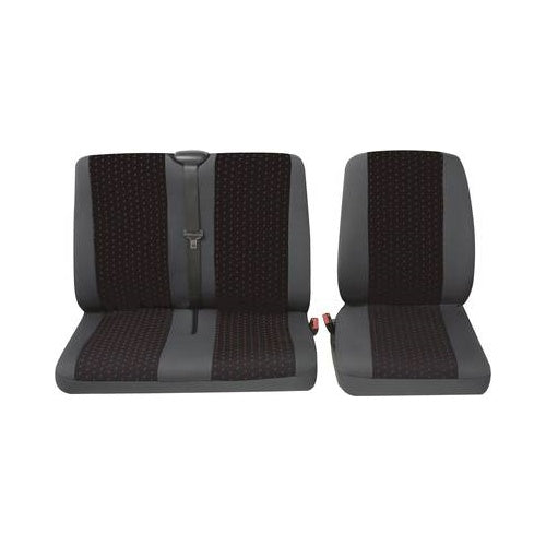 Petex Sitzbezug-Set Profi 1 Rot, Anthrazit Einzel-/Doppelsitz (30071912) afbeelding 1