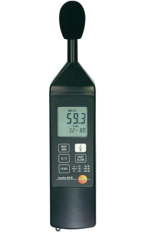 Testo 815 - Digital - A-Gewichtung - C-Gewichtung - Schnell - langsam - 32 - 130 dB - 1 dB - 0,1 dB (0563 8155) afbeelding 1