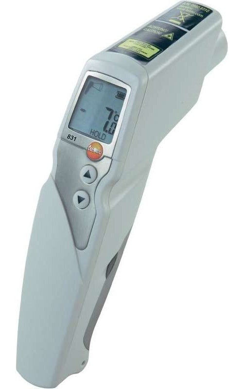 TESTO 831 Infrarot-Thermometer, IR-Thermometer, Optik 30:1, Messbereich -30 bis + 210 °C (0560 8316) afbeelding 1