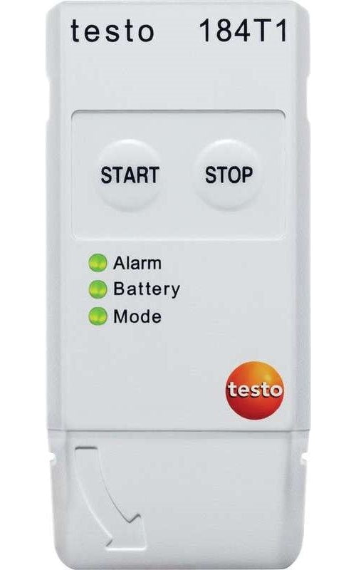 TESTO 184 T1 Temperatur-Datenlogger, Messschreiber, 16000 Messwerte, - 35 ... + 70 ° C, 0.1 ° C (0572 1841) afbeelding 1