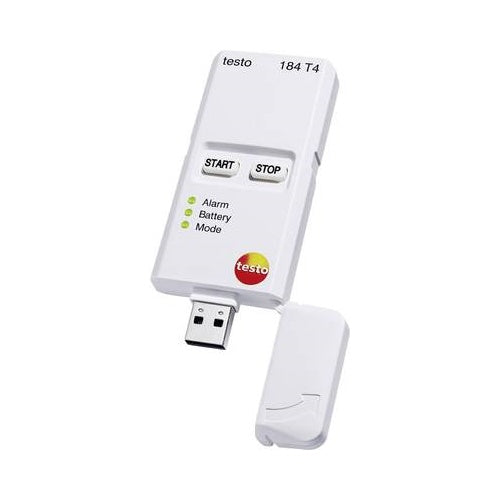 TESTO 184 T4 Temperatur-Datenlogger, Messschreiber, 40000 Messwerte, - 80 ... + 70 ° C, 0.1 ° C (0572 1844) afbeelding 1