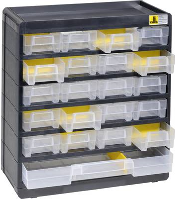 Allit Storage Bin VarioPlus Basic 32 - 300 x 335 x 135 mm - Black/Yellow