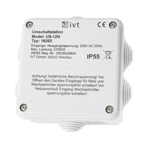Ivt US-12N Umschaltstation 2760 VA, 230 V/AC - 230 V/AC (18202) afbeelding 1