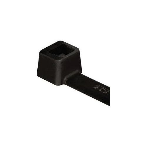 HellermannTyton Kabelbinder innenverzahnt T-Serie (L x B) 365 mm x 7.6 mm T150R-HS-BK-C1 Farbe: Schwarz 100 St. HellermannTyton (111-15050) afbeelding 1