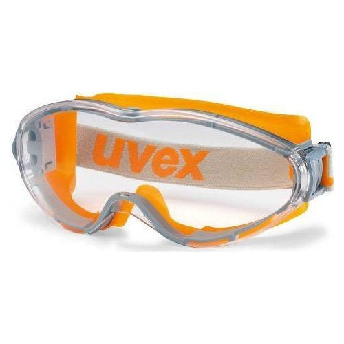 uvex Schutzbrille ultrasonic 9302 245 HC-AF farblos orange/grau (9302 245) afbeelding 1