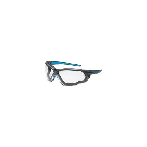 Uvex | Safety Glasses | 9181180 - Gray Blue Frame Clear Lens | Protective Eyewear afbeelding 1