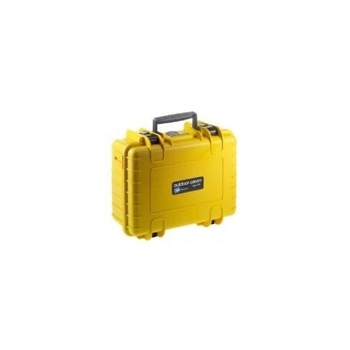 B W | Hard Shell Outdoor Case Type 500 Polypropylene - Yellow | Protective Case With Handle afbeelding 1