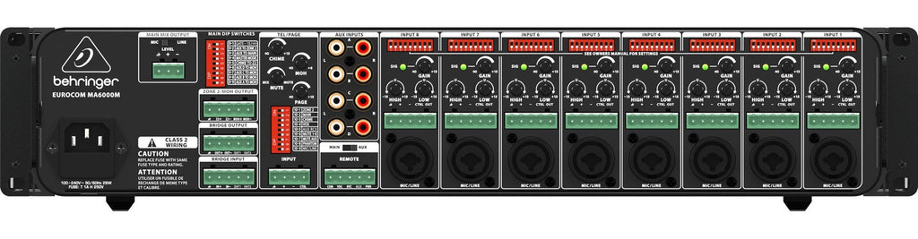Behringer MA6000M audio amplifier Performance/stage Black afbeelding 2