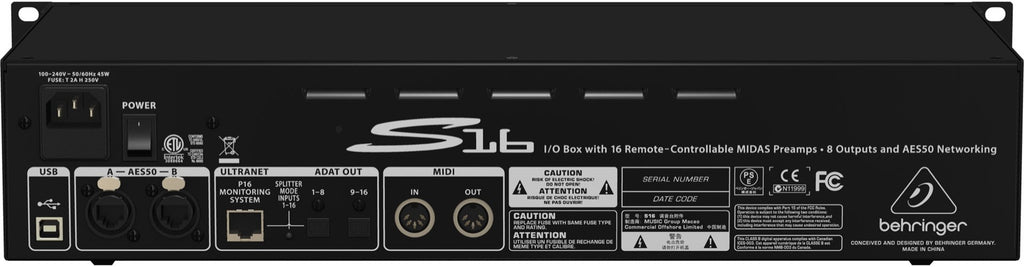Behringer Digital Snake S16 audio module afbeelding 6