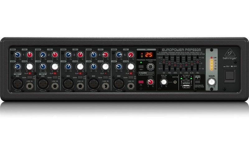 Behringer PMP550M audio mixer 5 channels 20 - 20000 Hz Black afbeelding 2