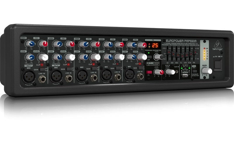 Behringer PMP550M audio mixer 5 channels 20 - 20000 Hz Black afbeelding 3