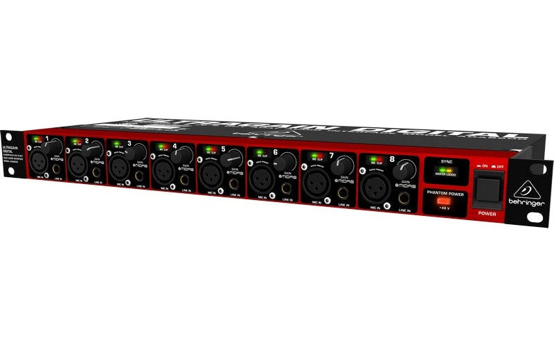 Behringer ADA8200 - 8 channel audio converter  10 - 24000 Hz afbeelding 2