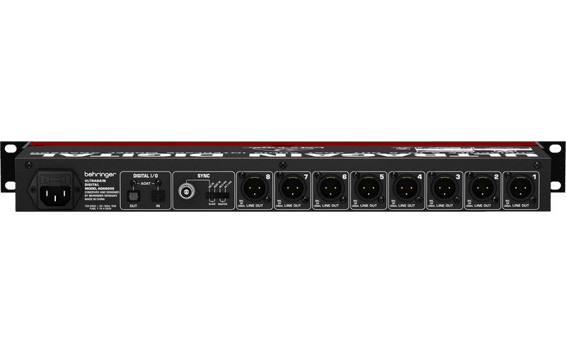 Behringer ADA8200 - 8 channel audio converter  10 - 24000 Hz afbeelding 5