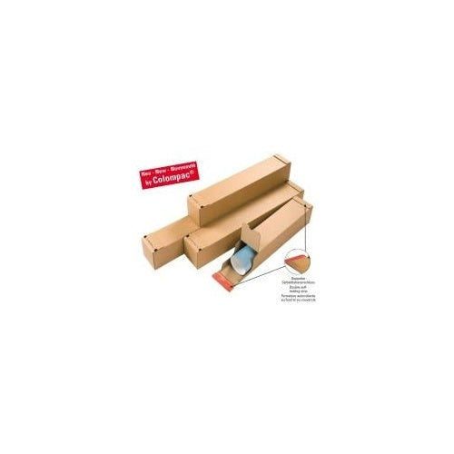 ColomPac Versandhülse, für DIN A1 Formate, Farbe: braun Innenmaße: (B)610 x (T)108 x (H)108 mm - 10 Stück (CP 072.04) - 4033657720409 - image 1