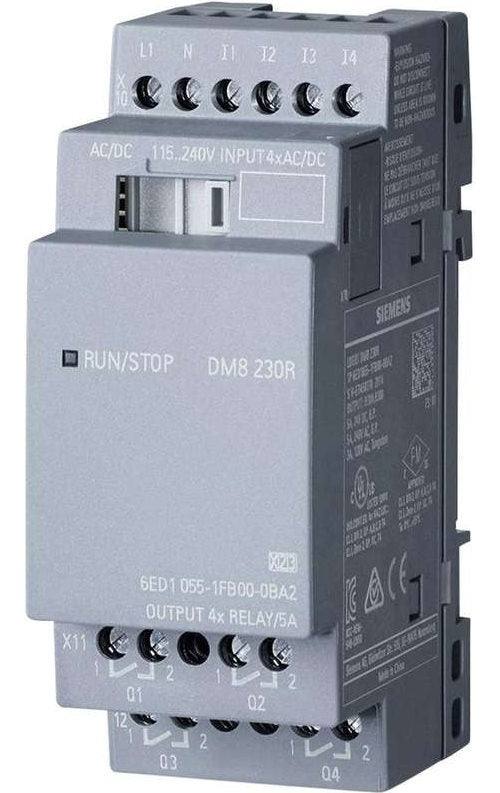 Siemens SPS-Erweiterungsmodul LOGO! DM8 230R 0BA2 6ED1055-1FB00-0BA2 115 V/AC, 230 V/AC, 115 V/DC, 230 V/DC (6ED1055-1FB00-0BA2) afbeelding 1