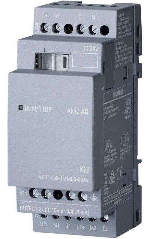 Siemens SPS-Erweiterungsmodul LOGO! AM2 AQ 0BA2 6ED1055-1MM00-0BA2 24 V/DC (6ED1055-1MM00-0BA2) afbeelding 1