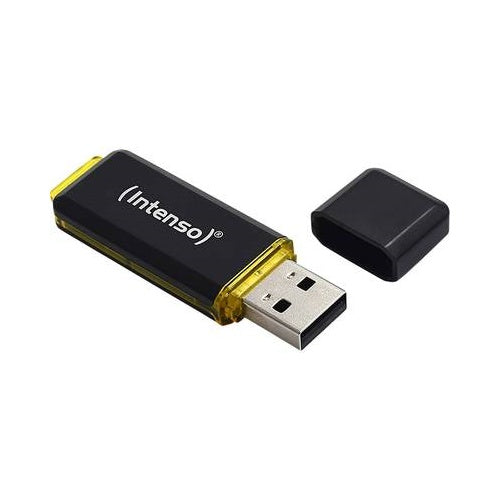 Intenso High Speed Line - USB-Flash-Laufwerk - 64GB - USB 3,1 - Schwarz, Gelb (3537490) afbeelding 1
