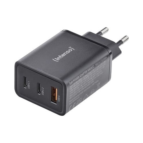Intenso 7806510 - USB-Ladegeraet 65 W 1x USB-A 2x USB-C GaN PD QC (7806510) afbeelding 1