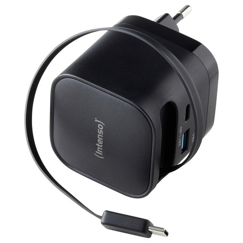 Intenso Compact Fast Charger 65W USB-C/USB-A Black (7806520) afbeelding 1