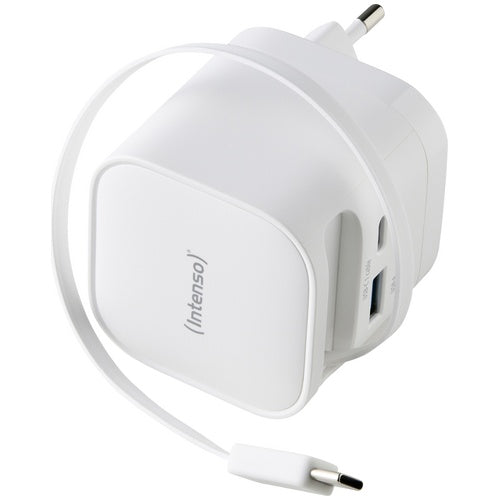 Intenso Compact Fast Charger 65W USB-C/USB-A White (7806522) afbeelding 1
