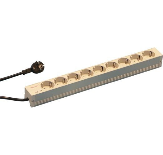 Schroff 60110-202 Stromverteilereinheit (PDU) 9 AC-Ausgänge 1U Grau (60110202) afbeelding 1
