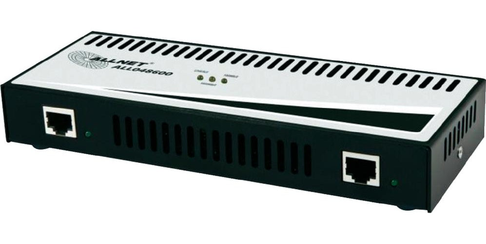 ALLNET ALL048600 - Schnelles Ethernet - Gigabit Ethernet - 10,100,1000 Mbit/s - IEEE 802.3,IEEE 802.3ab,IEEE 802.3af,IEEE 802.3at,IEEE 802.3u - Schwarz - 57 V - 2.1 A (ALL048600) afbeelding 1