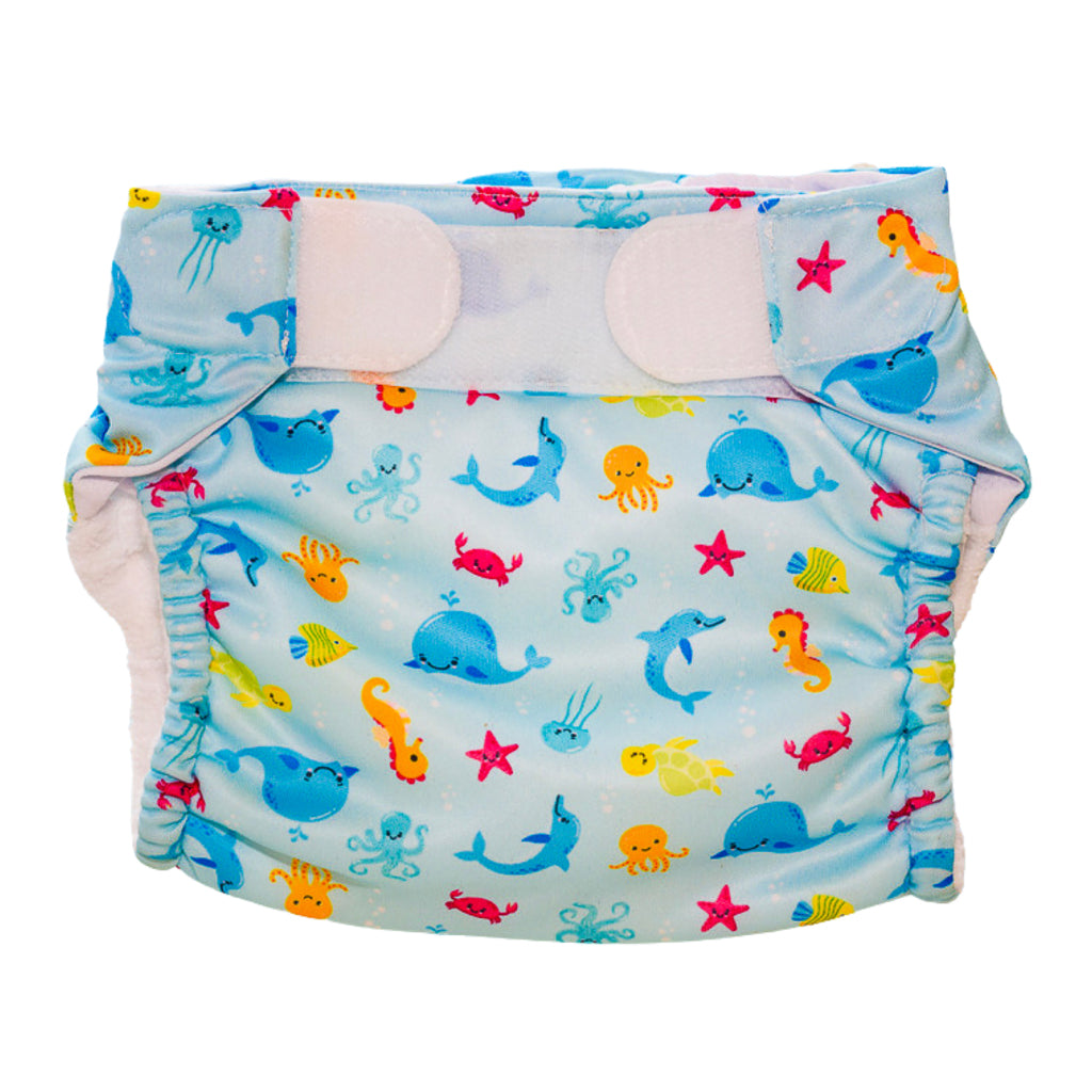 Fred's Swim Academy Washable Swim Diaper Sea Animals Size 2 9-16 kg Blue