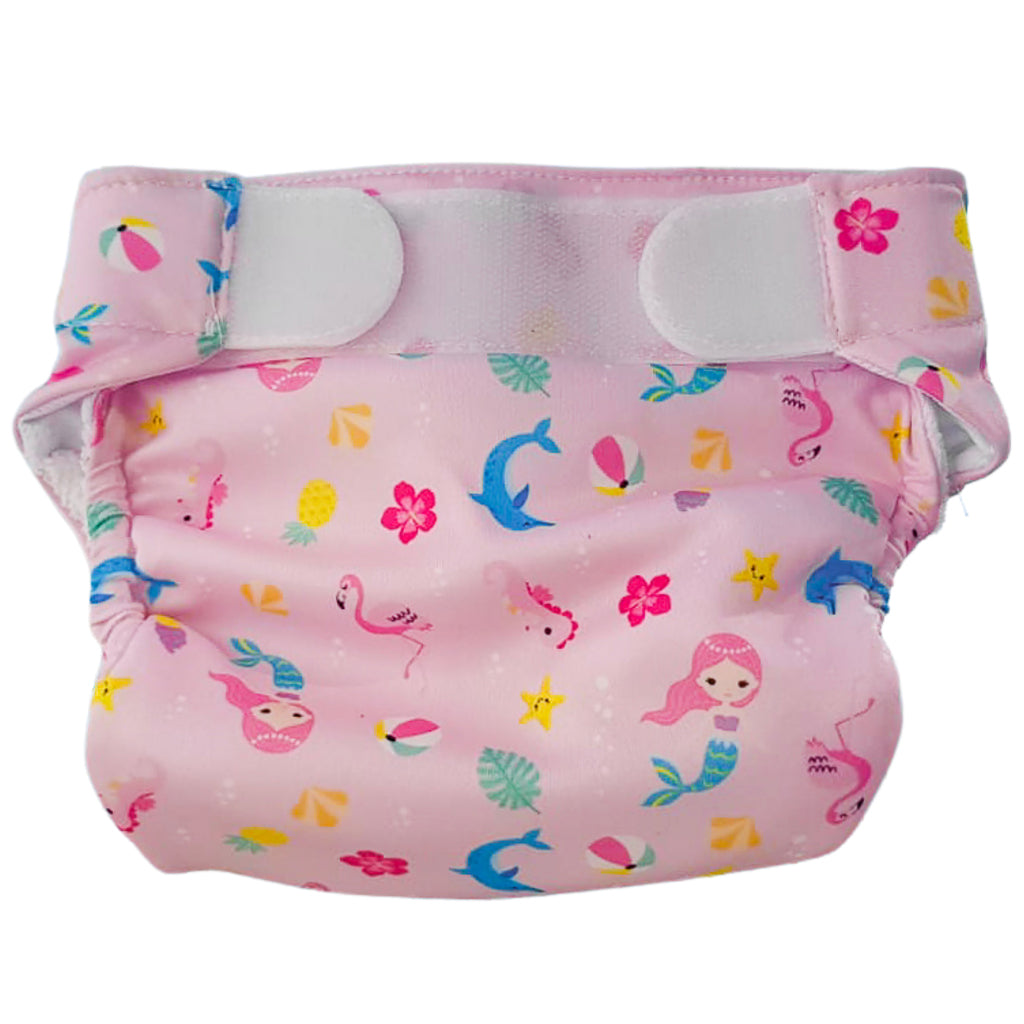 Fred's Swim Academy Washable Mermaid Swim Diaper Size 2 9-16 kg Pink