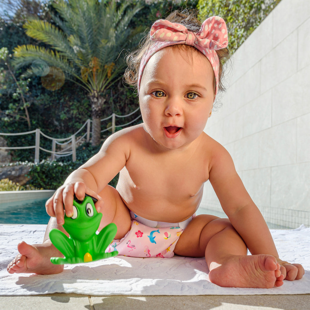 Fred's Swim Academy Washable Mermaid Swim Diaper Size 1 4-9 kg Pink