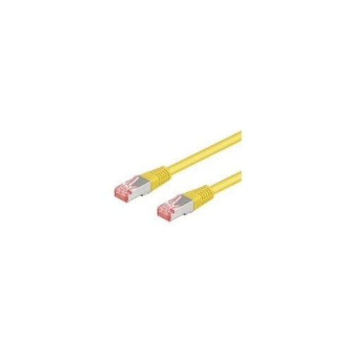 Wentronic Goobay CAT 6 Patchkabel, S/FTP (PiMF), Gelb, 15 m - LSZH halogenfrei, Kupfer (68306) afbeelding 1
