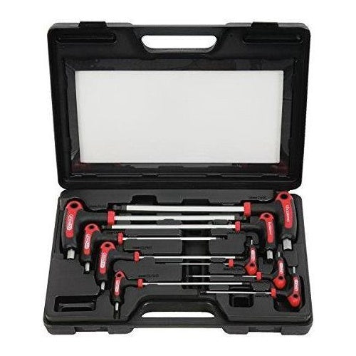 KS TOOLS ERGOTORQUEplus T-Griff-Innensechskant-Kugelkopf-Schlüssel-Satz, 9-tlg. (151.8150) afbeelding 1