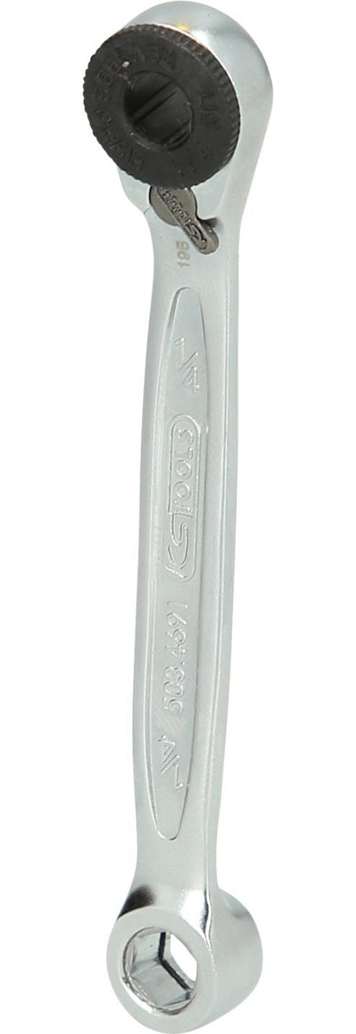 KS TOOLS GEARplus Mini-Bit-Umschalt-Ratschenringschlüssel 1/4"x1/4 (503.4691) afbeelding 1