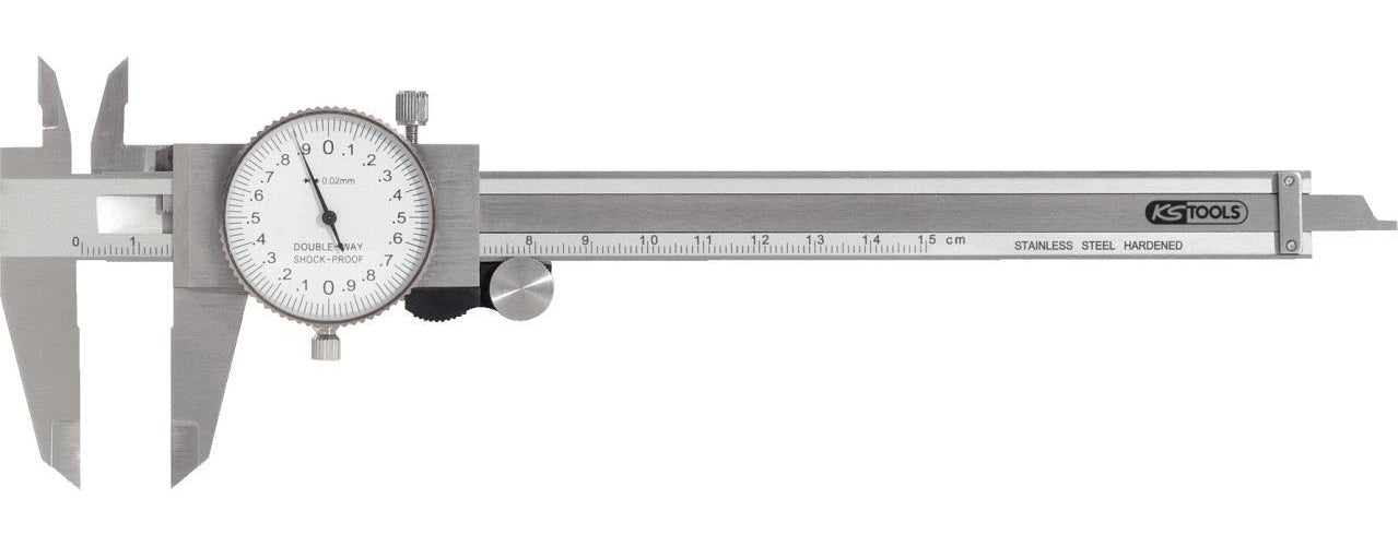 KS TOOLS Uhren-Messschieber, Messgenauigkeit +/-0,02 (300.0547) afbeelding 1