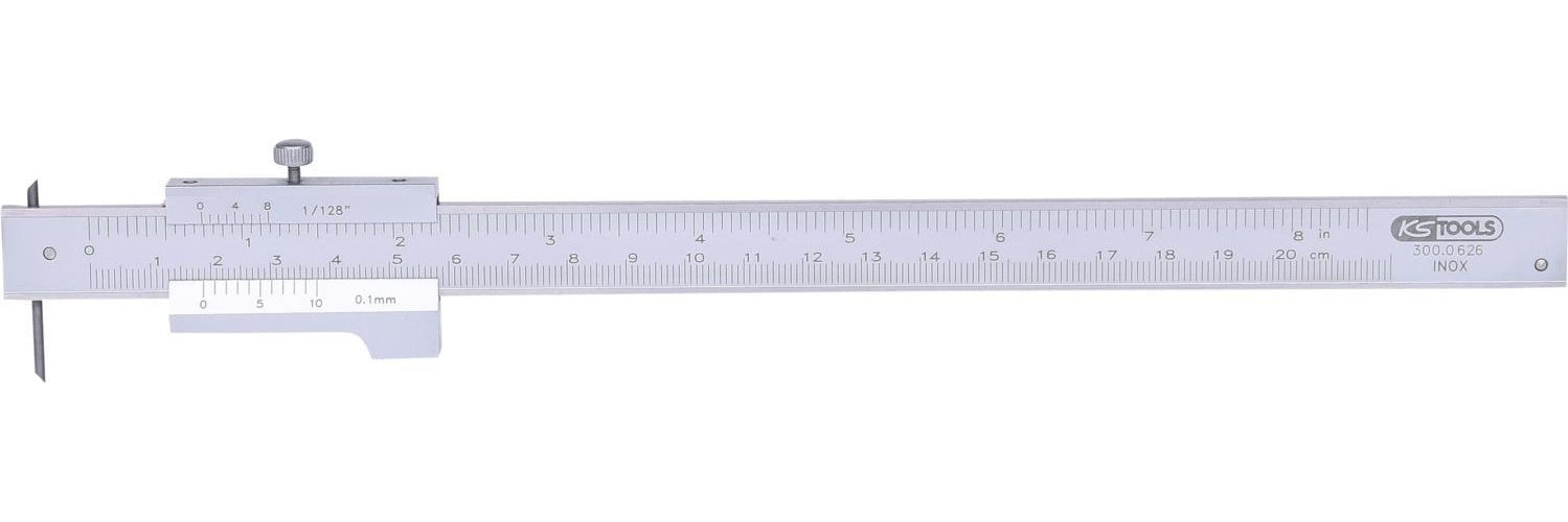 KS TOOLS Universalstreichmaß mit Anschlagrolle, 200mm (300.0626) afbeelding 1