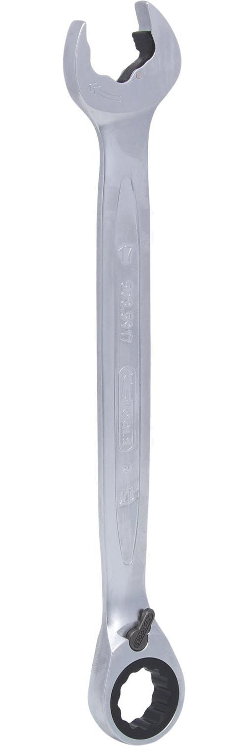 KS TOOLS DUO GEARplus Ringmaulschlüssel,Maul-Ratschenfunktion 17mm, umschaltbar (503.5917) afbeelding 1