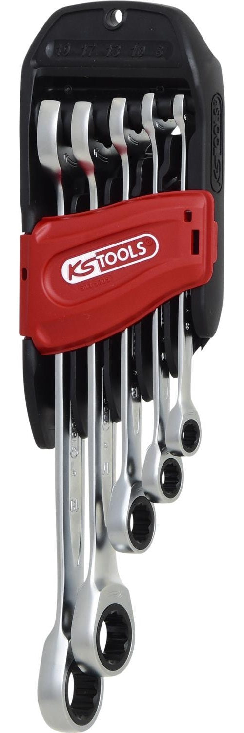 KS TOOLS DUO GEARplus Ratschenringmaulschlüssel-Satz mit Maul-Ratschenfunktion, 5-tlg. (503.5205) afbeelding 1