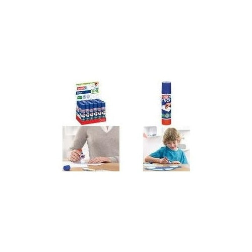 tesa ecoLogo Stick Klebestift, Inhalt: 10 g, Thekendisplay lösungsmittelfrei, 100% recycelter Kunststoff, 65% bio- - 24 Stück (57024-00200-00D) afbeelding 1