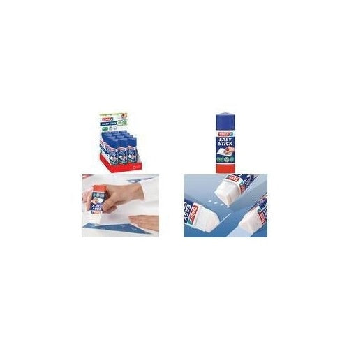 tesa ecoLogo Easy Stick Klebestift, Inhalt: 25 g, Display dreieckige Form, ermöglicht genaueste Verklebungen von - 12 Stück (57030-00200-00D) afbeelding 1