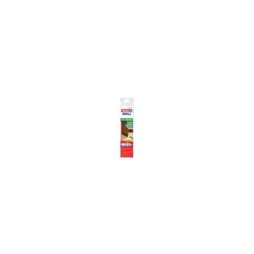 tesa Moll STANDARD Türdichtschiene, braun, 43 mm x 1 m Tür-Dichtung aus Kunststoff, für Textilböden, selbstklebend (05403-101-0) afbeelding 1