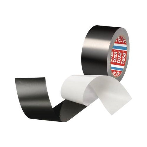 tesa Aluminium-Klebeband tesa® 50577 Schwarz (matt) (L x B) 25 m x 50 mm 50577-00000-01 1 Rolle(n) (50577-00000-01) afbeelding 1