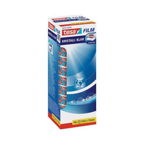 tesa 58259-00000-00 film Transparent (L x B) 33 m x 15 mm 10 Rolle(n) (58259-00000-00) afbeelding 1