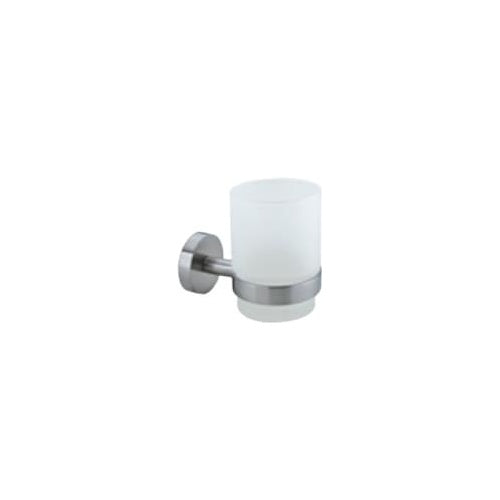 tesa 40312-00000-00 MOON Zahnputzbecher Klebstoff Silber, Weiß (satiniert) (40312-00000-00) afbeelding 1