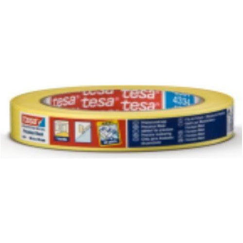 TESA 4334, 38 mm x 50 m. Länge: 50 m, Breite: 38 mm, Produktfarbe: Gelb (04334-00003-00) afbeelding 1