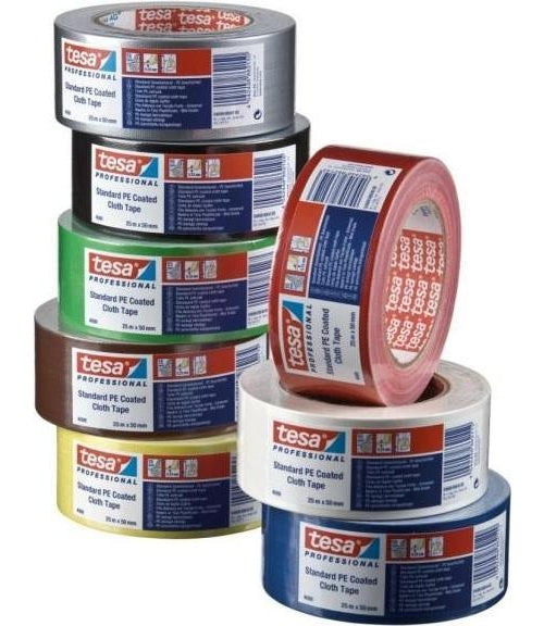 TESA Nastro adesivo in tela plastificata 50mm x 25m Grau (04688-00047-00) afbeelding 1